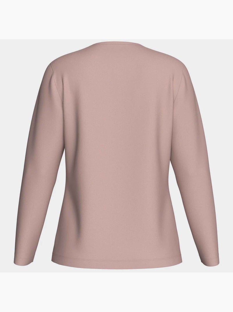 Pijama mujer manga larga lyocell | Impetus Rosa viejo - Kiabi