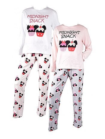 Pijama Mujer MINNIE en Algodón - Pack de 2