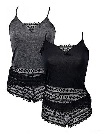 Pijama Mujer NO PUBLIK en Viscosa - Pack de 2