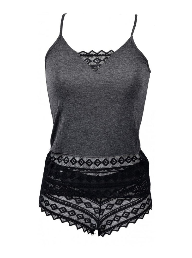 Pijama Mujer NO PUBLIK en Viscosa Gris - Kiabi