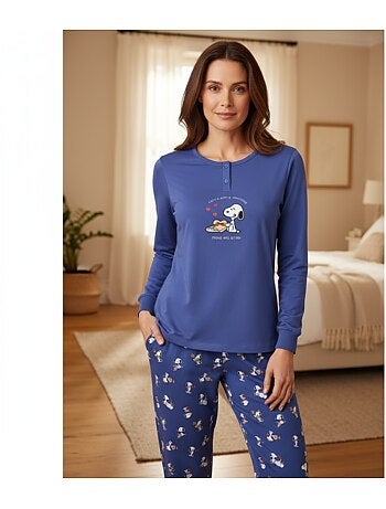 Pijama mujer ozabi ligero bordado estampado