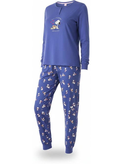 Pijama mujer ozabi ligero bordado estampado - Kiabi Pijama mujer ozabi ligero bordado estampado - Kiabi
