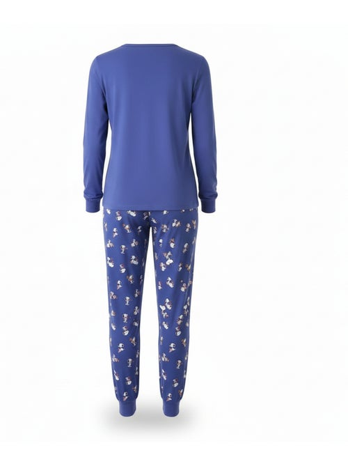 Pijama mujer ozabi ligero bordado estampado - Kiabi Pijama mujer ozabi ligero bordado estampado - Kiabi