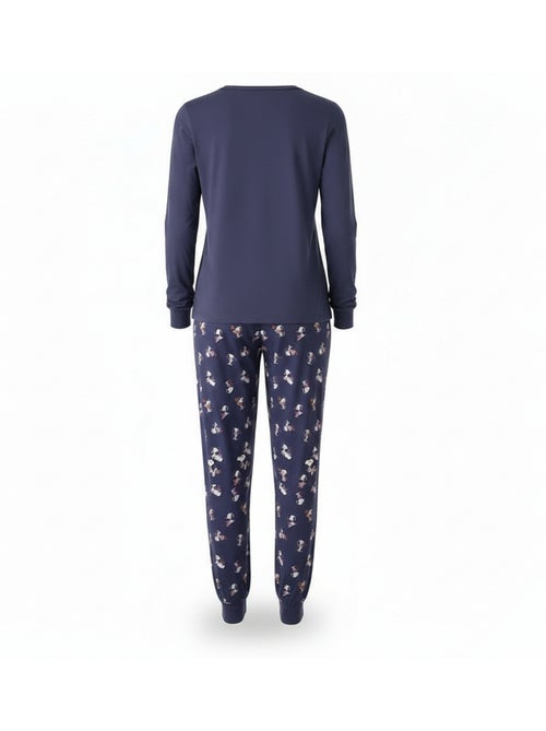 Pijama mujer ozabi ligero bordado estampado - Kiabi Pijama mujer ozabi ligero bordado estampado - Kiabi