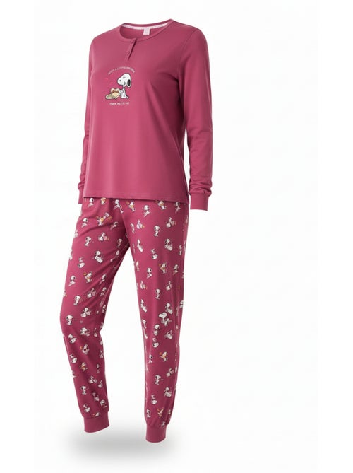 Pijama mujer ozabi ligero bordado estampado - Kiabi Pijama mujer ozabi ligero bordado estampado - Kiabi