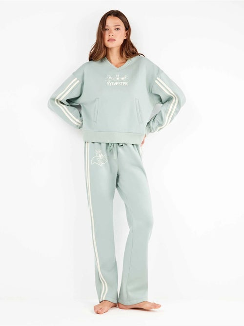 Pijama mujer sylvester en tejido felpa con tacto suave interior - Kiabi Pijama mujer sylvester en tejido felpa con tacto suave interior - Kiabi