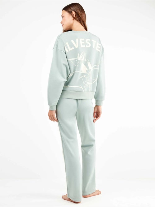 Pijama mujer sylvester en tejido felpa con tacto suave interior - Kiabi Pijama mujer sylvester en tejido felpa con tacto suave interior - Kiabi