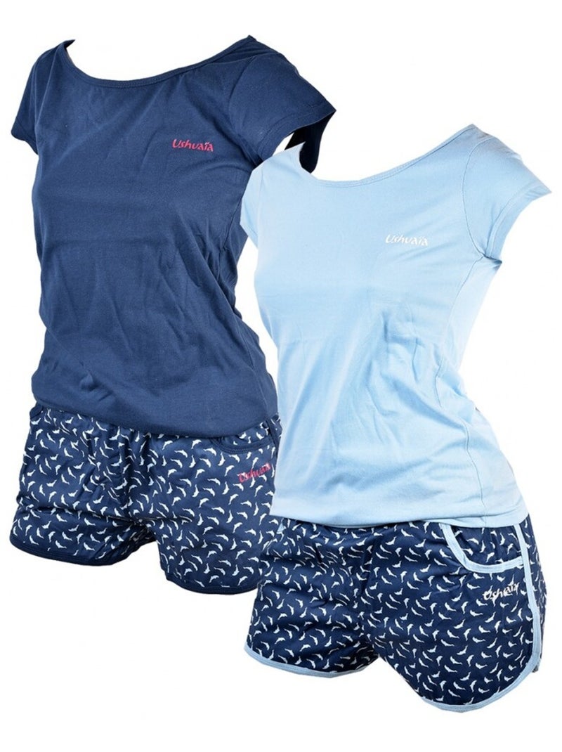 Pijama Mujer USHUAIA Azul Azul cielo - Kiabi