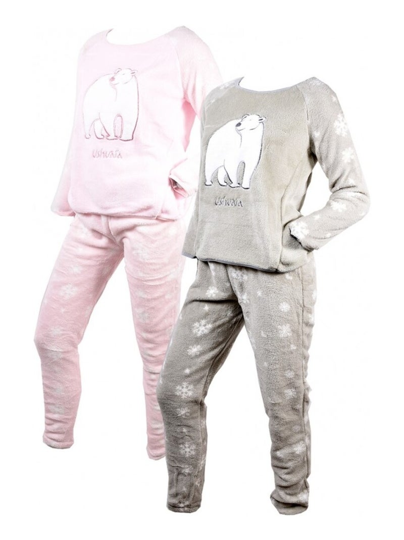 Pijama Mujer USHUAIA Rosa - Kiabi