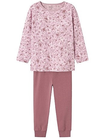 Pijama Name it de niña con estampado floral