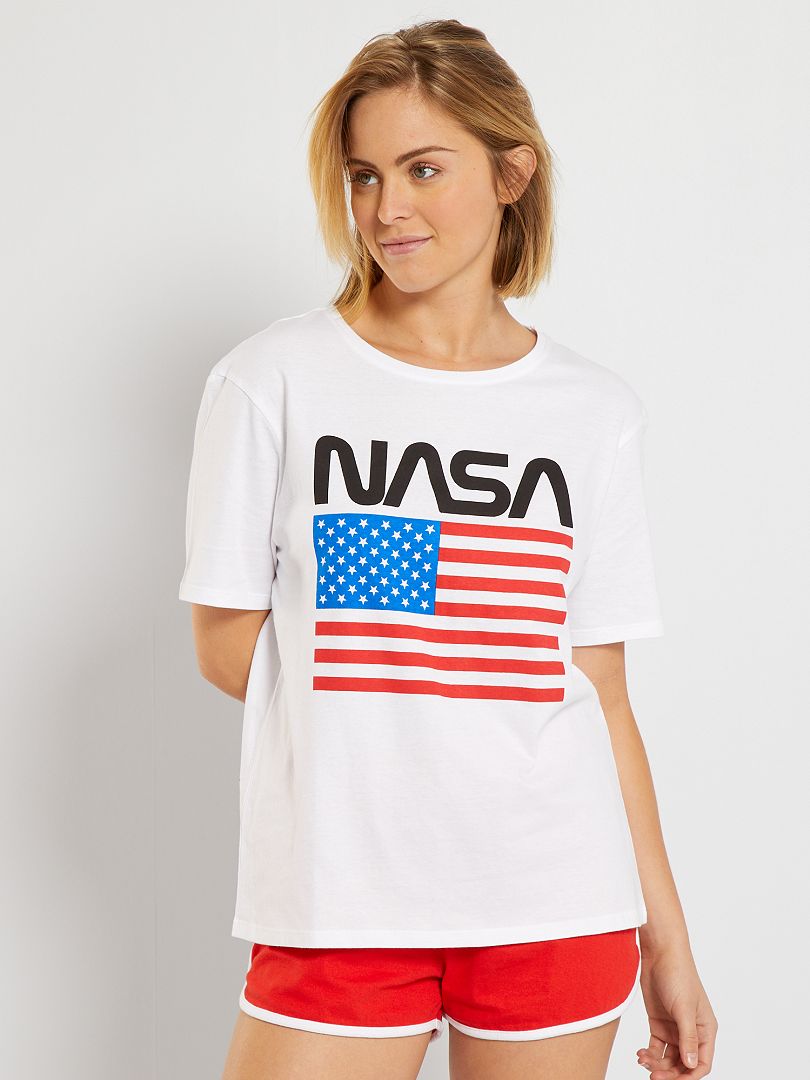 Pijama 'NASA' blanco/rojo - Kiabi