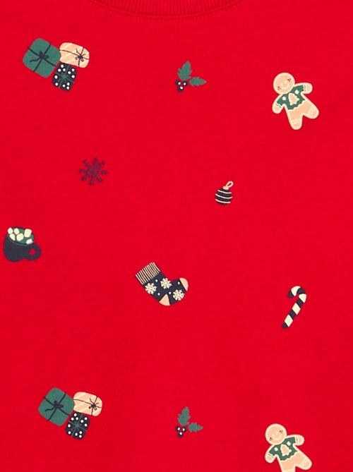 Pijama 'Navidad' 2 piezas - Camiseta de manga larga + pantalón - Kiabi
