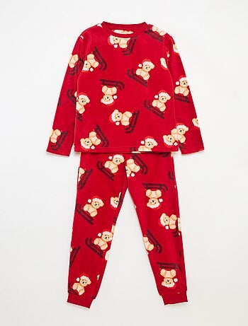 Pijama Navideño Polar Estampado