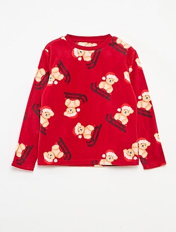 Pijama Navideño Polar Estampado