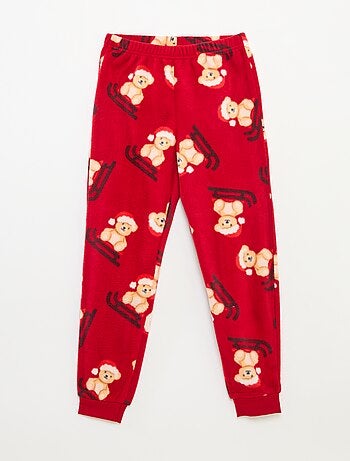 Pijama Navideño Polar Estampado