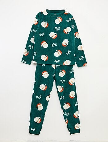 Pijama Navideño Polar Estampado