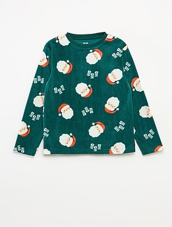 Pijama Navideño Polar Estampado
