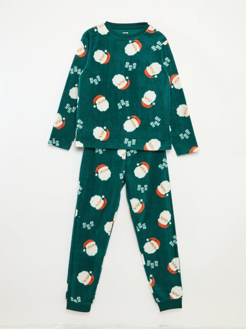 Pijama Navideño Polar Estampado - Kiabi