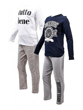 Pijama Niña CASA AND CO - Pack de 2