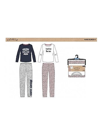 Pijama Niña CASA AND CO - Pack de 2