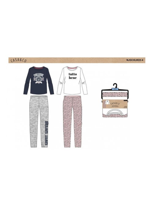 Pijama Niña CASA AND CO - Pack de 2 - Kiabi