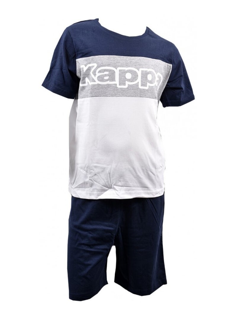Pijama niño KAPPA Azul Gris Blanco - Kiabi