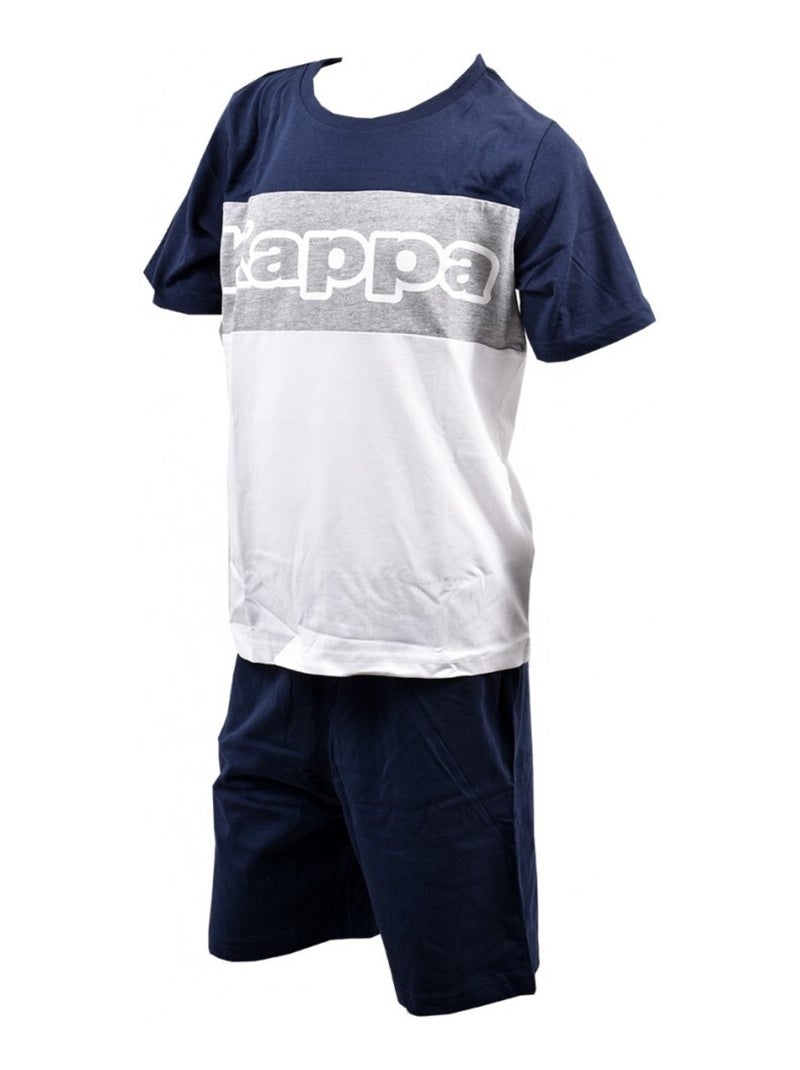Pijama niño KAPPA Azul Gris Blanco - Kiabi