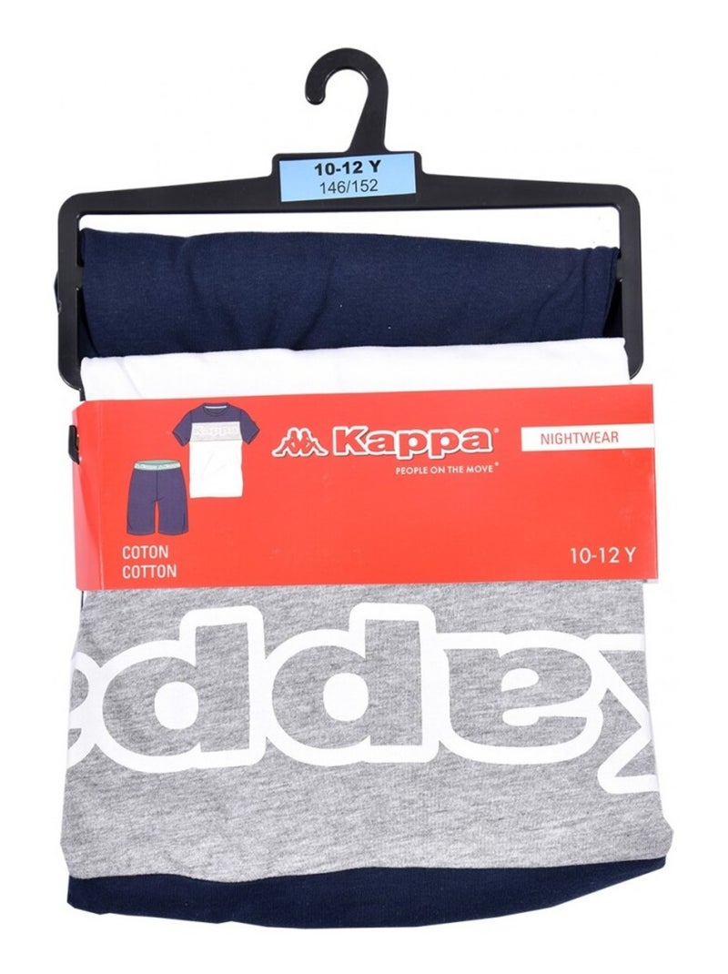 Pijama niño KAPPA Azul Gris Blanco - Kiabi