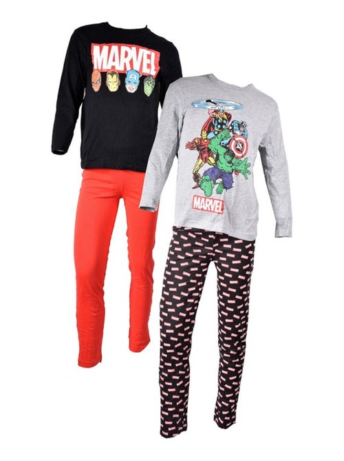 Pijama niño LICENCE AVENGERS algodón - Pack de 2 - Kiabi Pijama niño LICENCE AVENGERS algodón - Pack de 2 - Kiabi