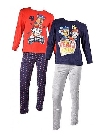 Pijama niño LICENCIA PAT PATROUILLE en algodón - Pack de 2