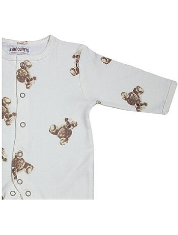 Pijama "Ourson" de algodón de Les Chatounets