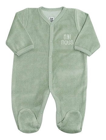 Pijama para recién nacido con abertura delantera