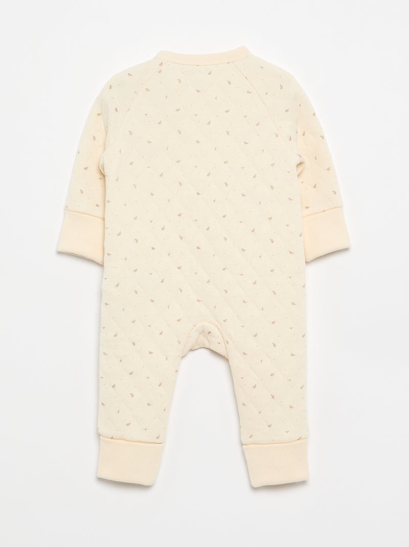 Pijama pelele acolchado Blanco - Kiabi