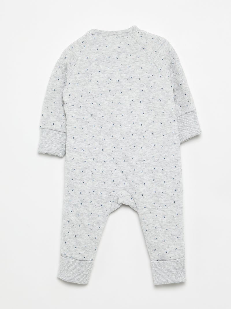 Pijama pelele acolchado Gris - Kiabi