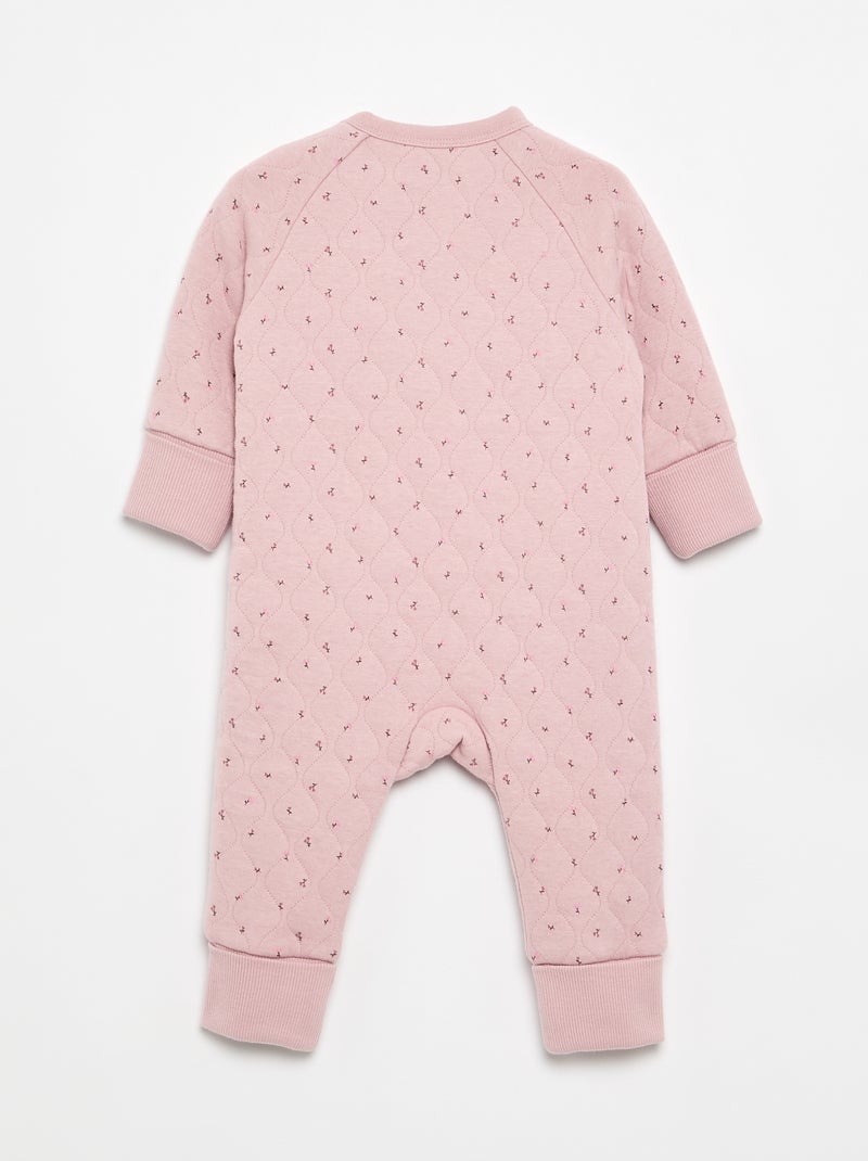 Pijama pelele acolchado Rosa - Kiabi