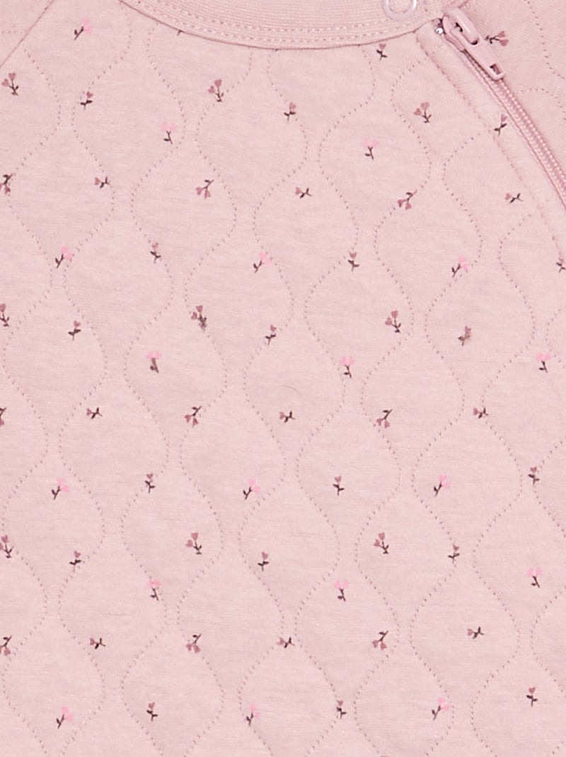 Pijama pelele acolchado Rosa - Kiabi