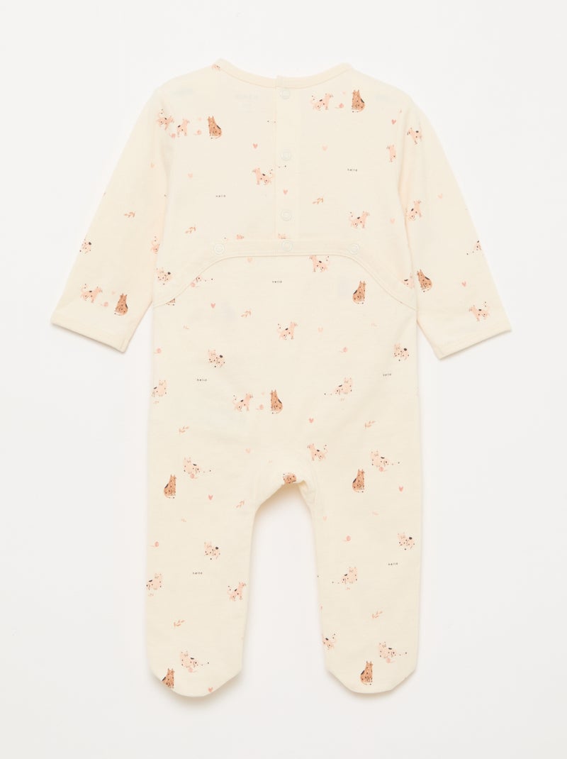 Pijama pelele Blanco - Kiabi