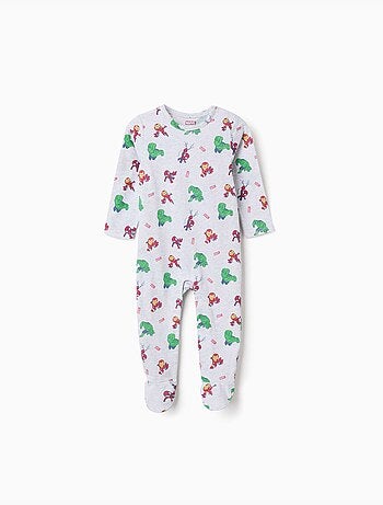 Pijama pelele de algodón con estampados de Marvel