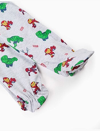 Pijama pelele de algodón con estampados de Marvel