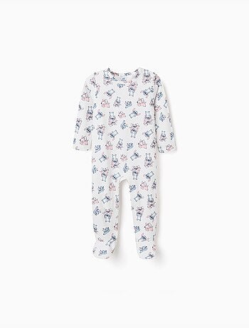 Pijama pelele de algodón con motivo de Stitch