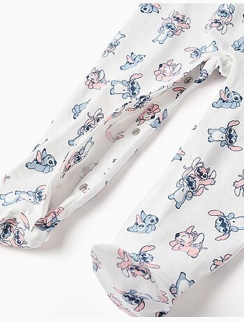 Pijama pelele de algodón con motivo de Stitch
