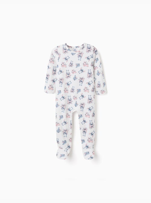 Pijama pelele de algodón con motivo de Stitch - Kiabi Pijama pelele de algodón con motivo de Stitch - Kiabi