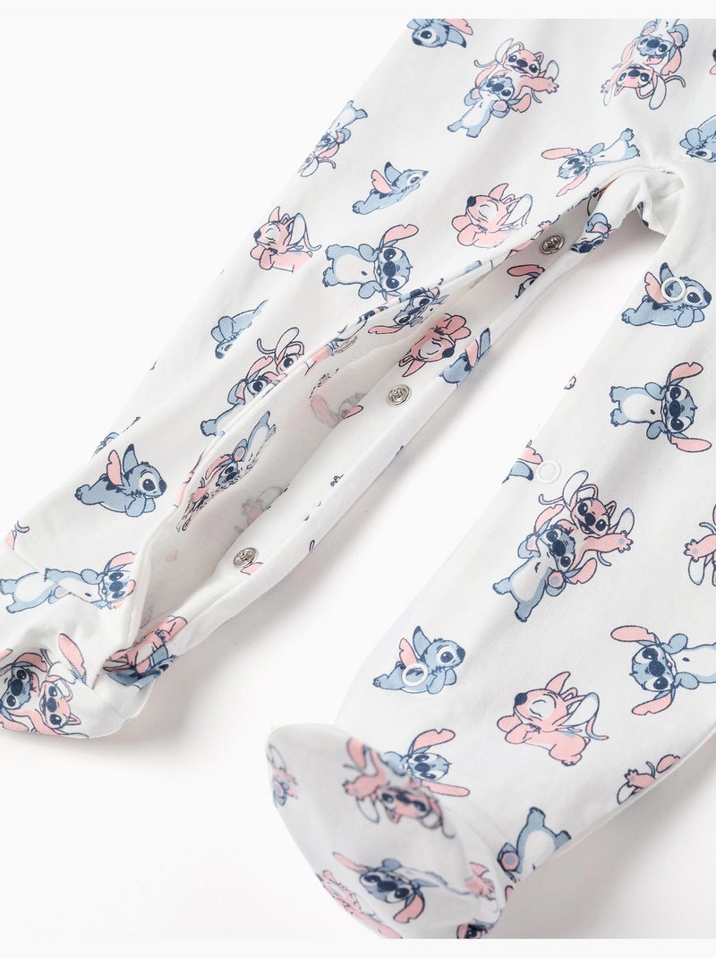 Pijama pelele de algodón con motivo de Stitch Beige claro - Kiabi