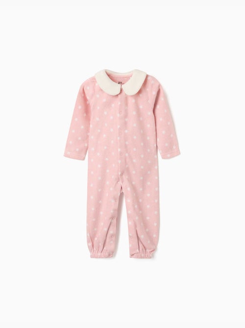 Pijama pelele de felpa polar con estrellas - Kiabi Pijama pelele de felpa polar con estrellas - Kiabi