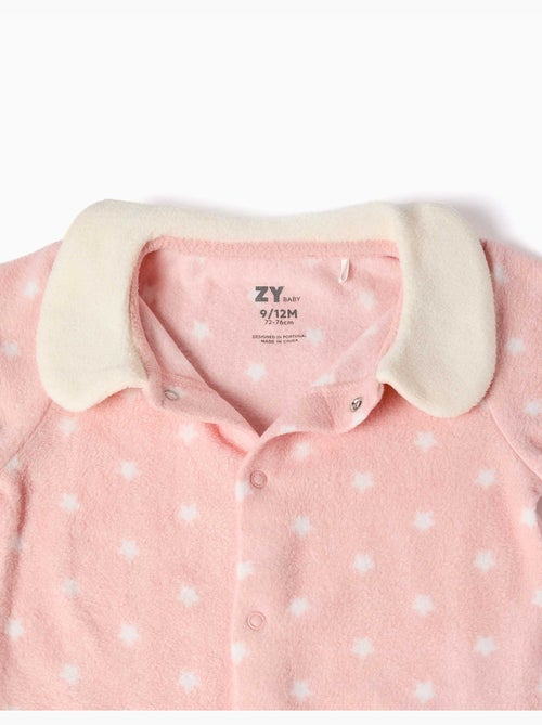 Pijama pelele de felpa polar con estrellas - Kiabi Pijama pelele de felpa polar con estrellas - Kiabi