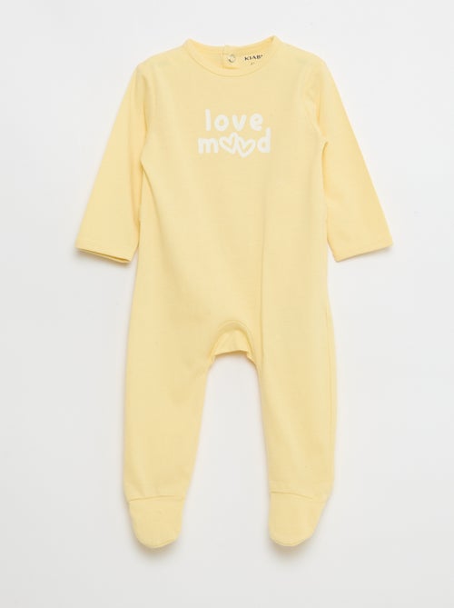 Pijama pelele de manga larga - Kiabi