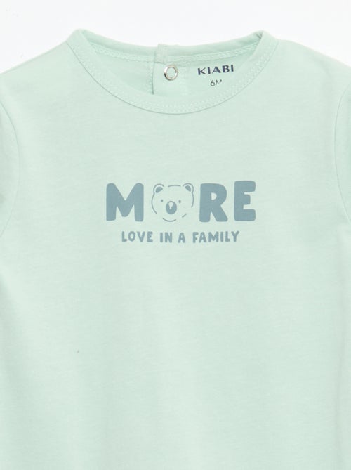 Pijama pelele de manga larga - Kiabi