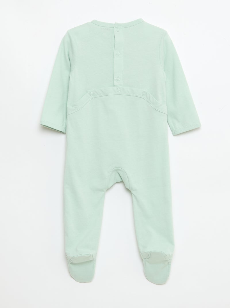 Pijama pelele de manga larga Azul - Kiabi