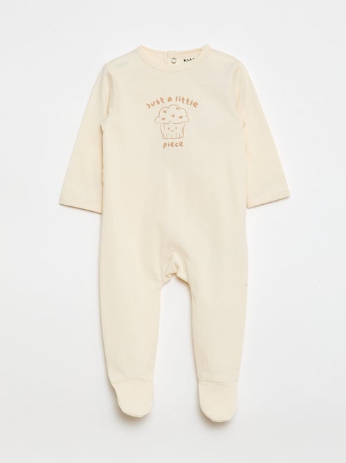 Pijama pelele de manga larga - Kiabi