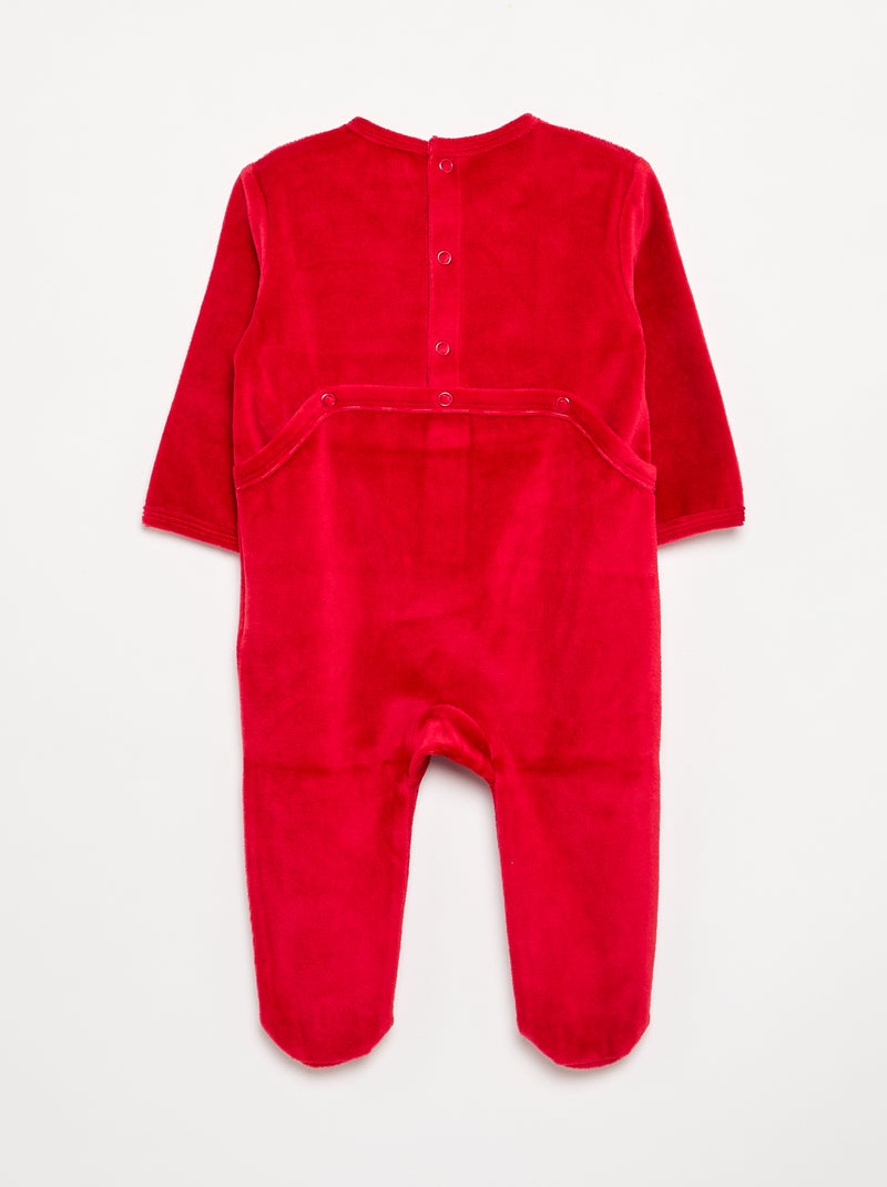 Pijama pelele de Navidad 'Stitch' Rojo - Kiabi